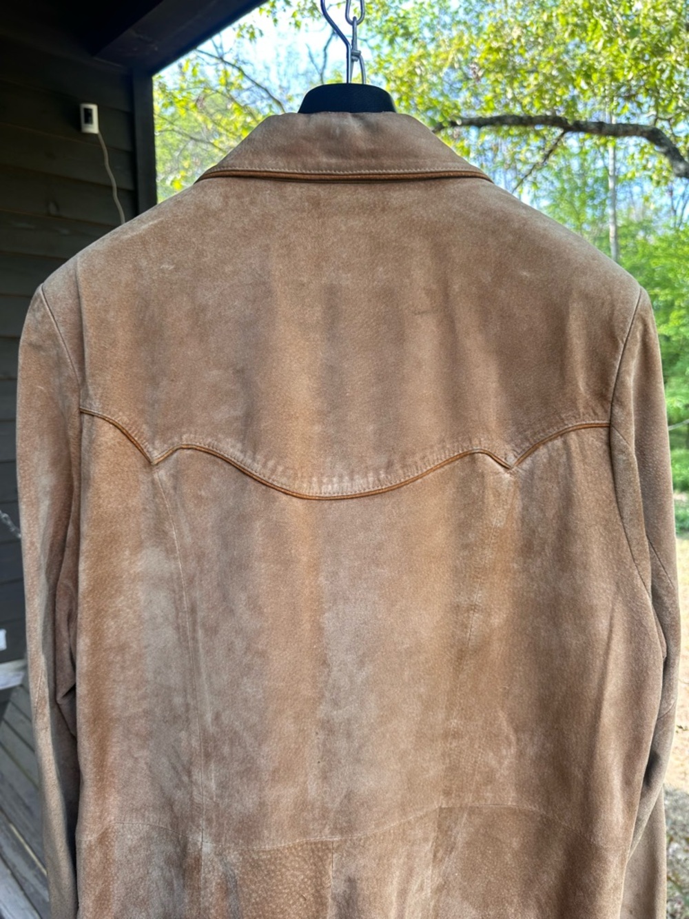Scully Western Suede Leather Jacket Men’s 44L Tan Embroidered Cowboy Blazer Coat - Picture 9 of 16